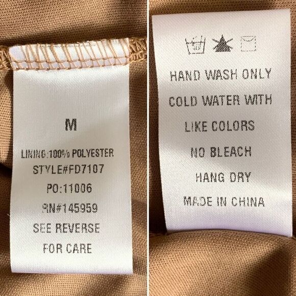 Dress Forum Rhapsody‎ Chiffon Shark-bite Hem Midi Dress Brown Size M - Picture 10 of 12